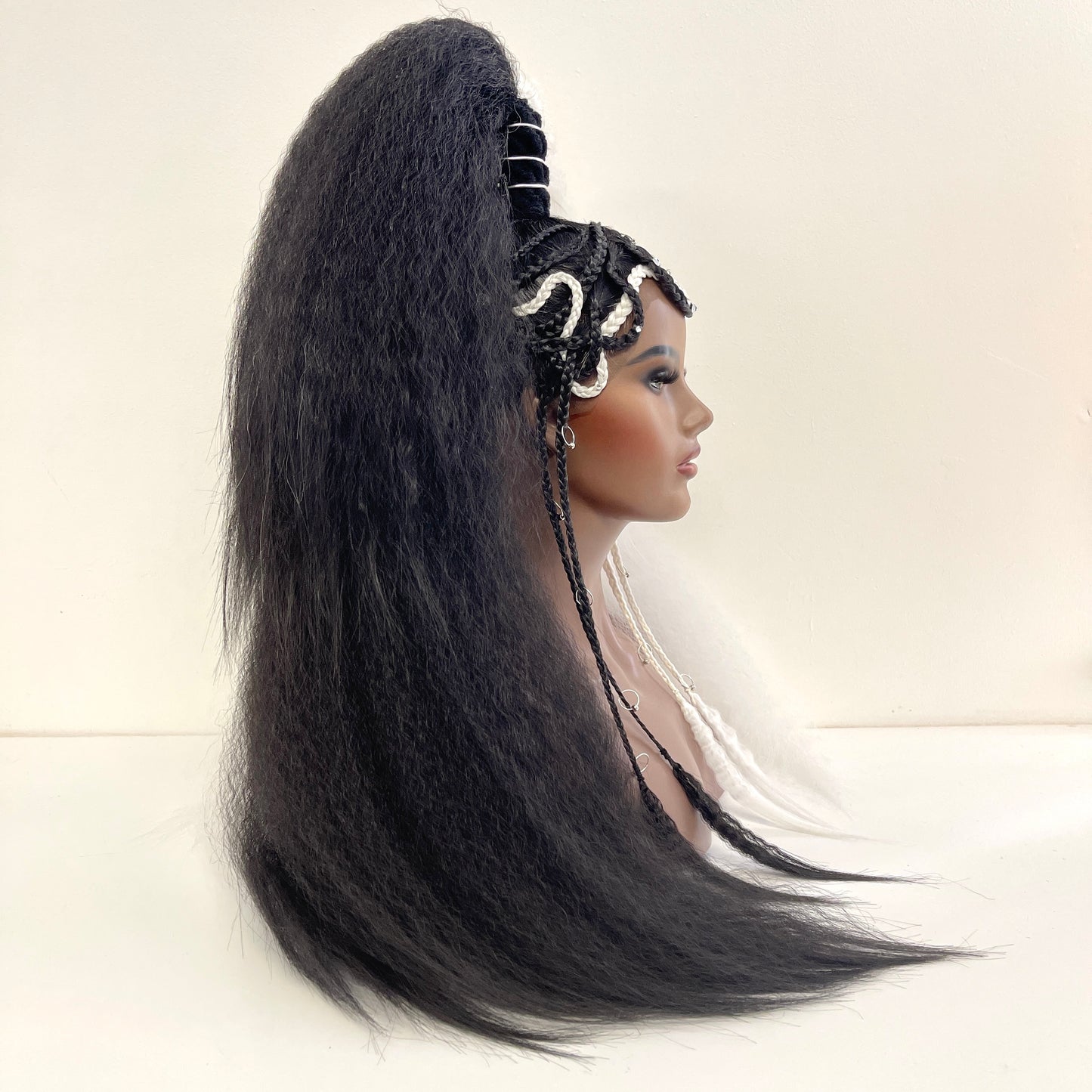 Embellished Ponytail - Checkmate