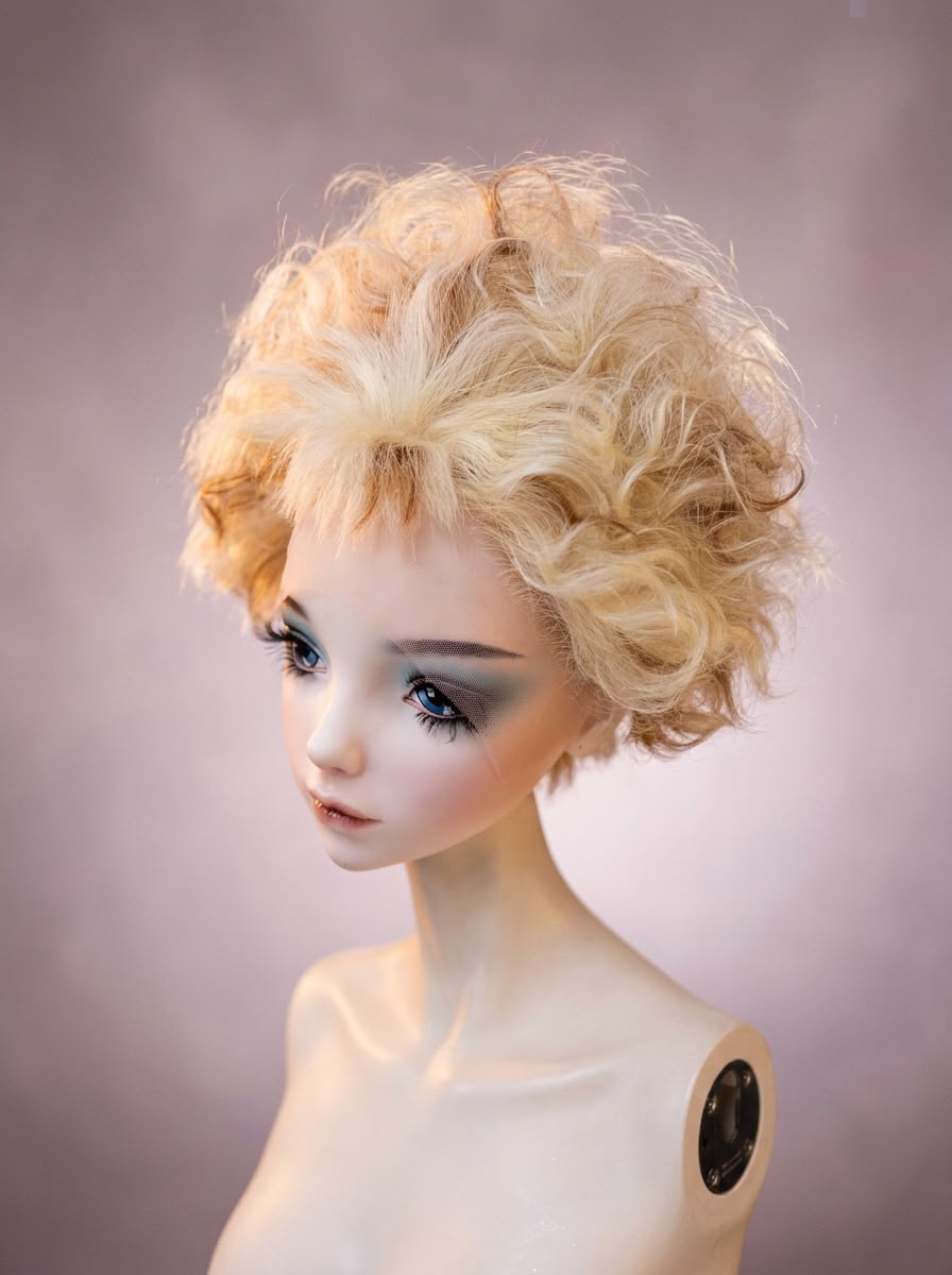 Short blonde
