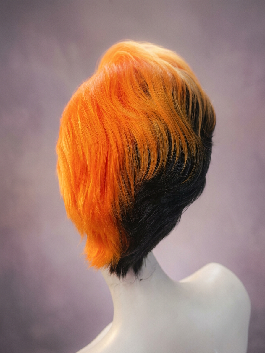 Quiff - Black & Orange
