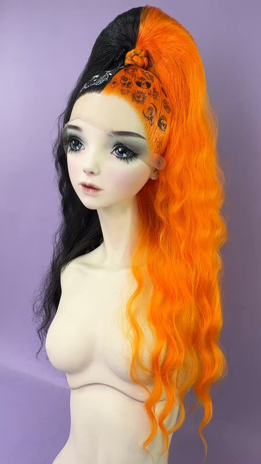 High Pony - Black & Orange