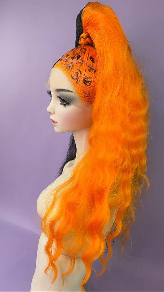 High Pony - Black & Orange