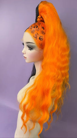 High Pony - Black & Orange