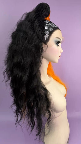 High Pony - Black & Orange
