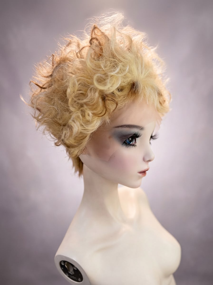 Short blonde