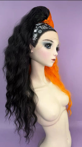 High Pony - Black & Orange