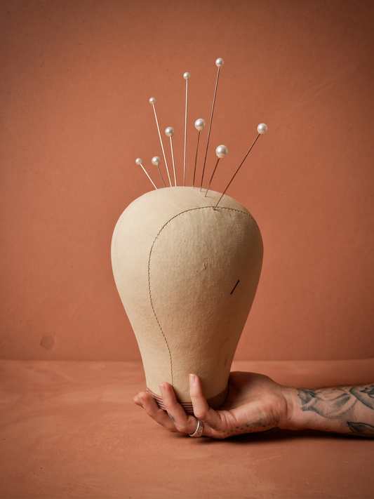 10 Long Pearl Head Wig Pins 9.5cm/15.5cm