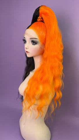High Pony - Black & Orange