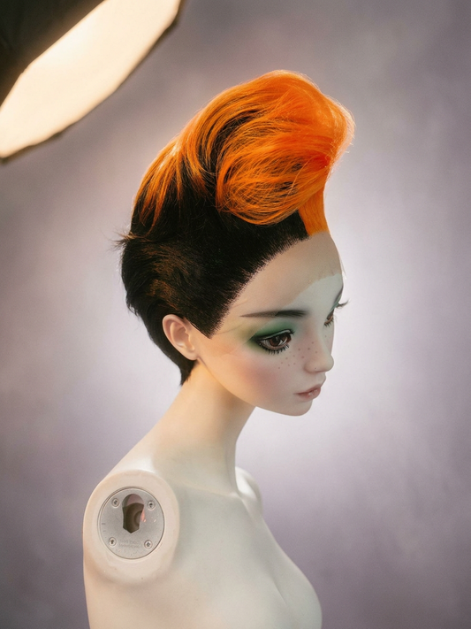 Quiff - Black & Orange