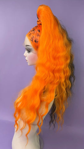 High Pony - Black & Orange
