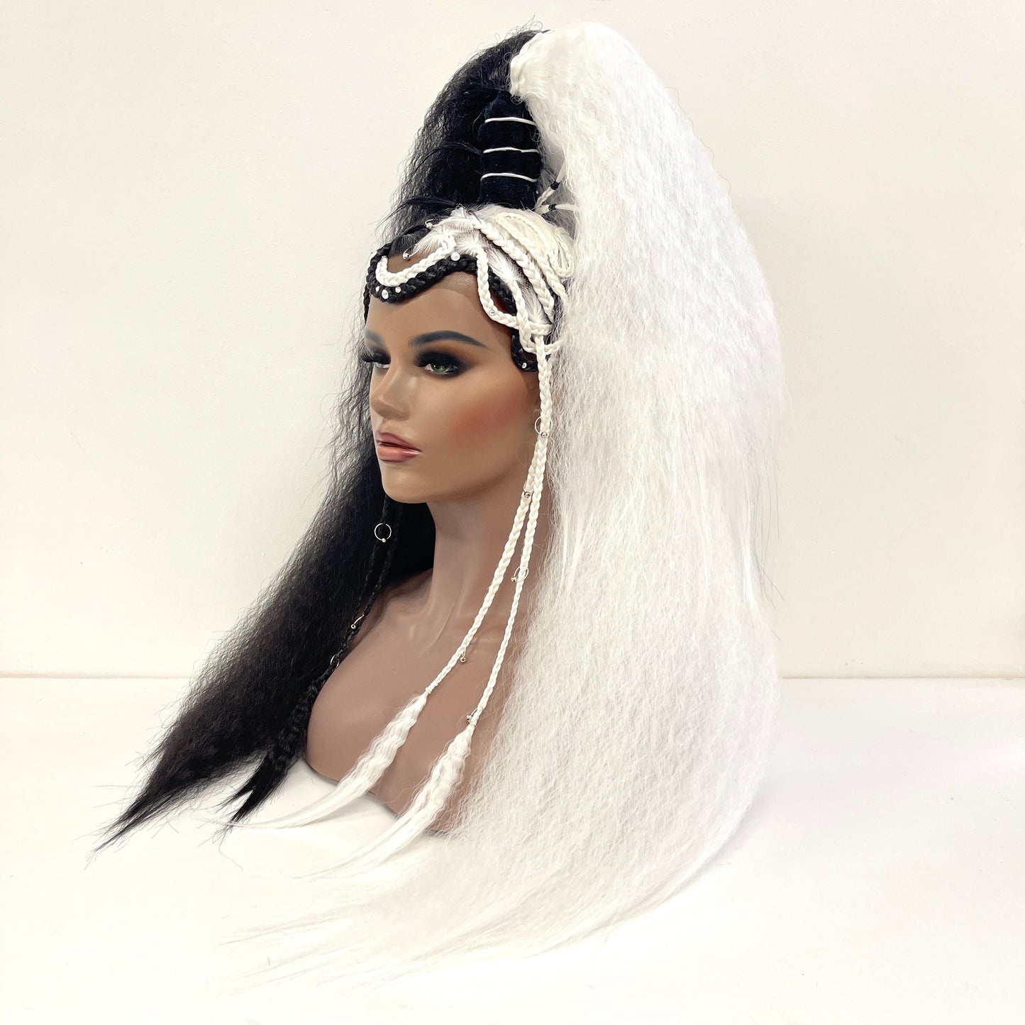 Embellished Ponytail - Checkmate