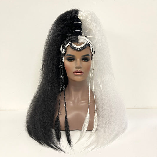 Embellished Ponytail - Checkmate