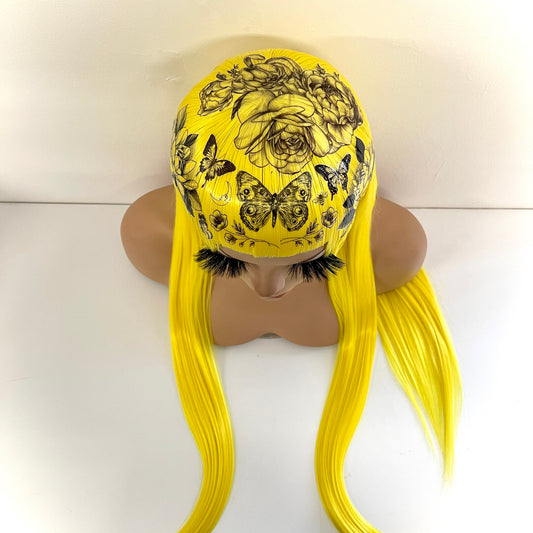Tatted Sleek Fringe - Lemon