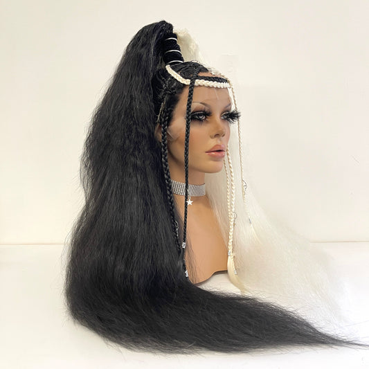 Embellished Ponytail - Checkmate