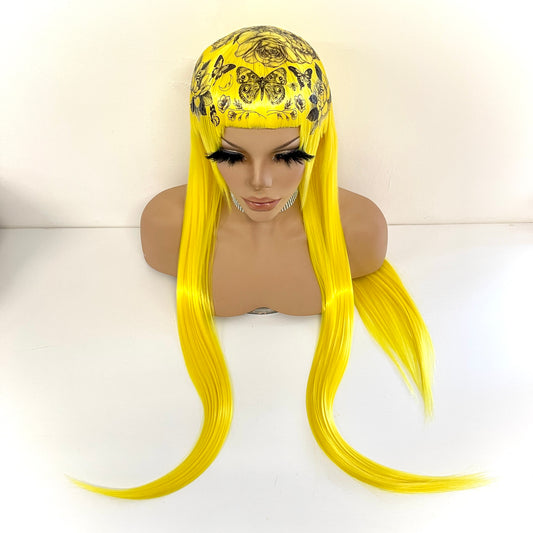 Tatted Sleek Fringe - Lemon