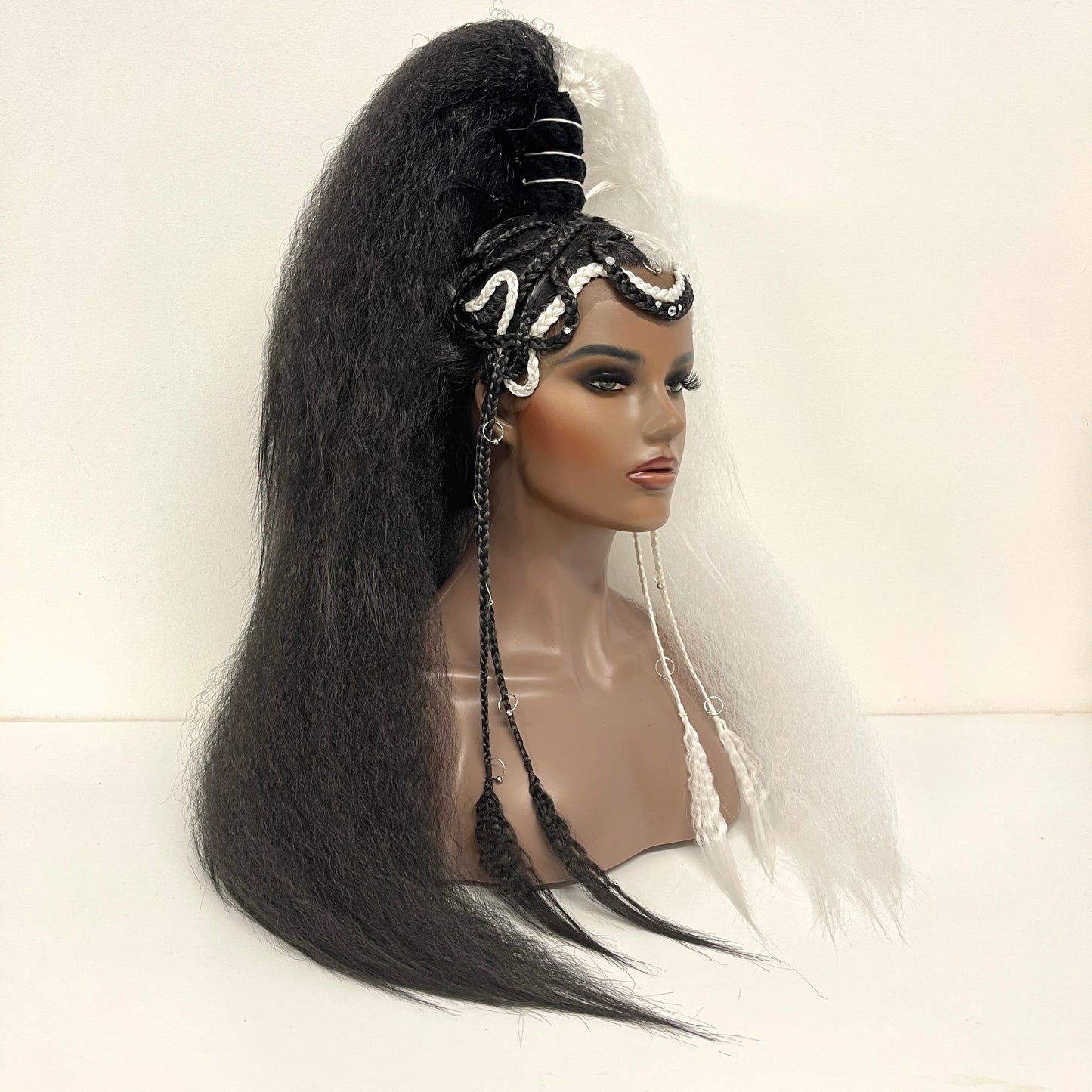 Embellished Ponytail - Checkmate