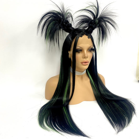 90’s Double Brat - Black and Green