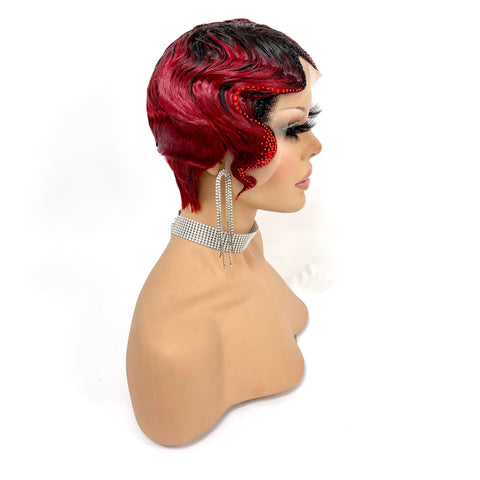Pixie Waves - Black and red (Stoned)