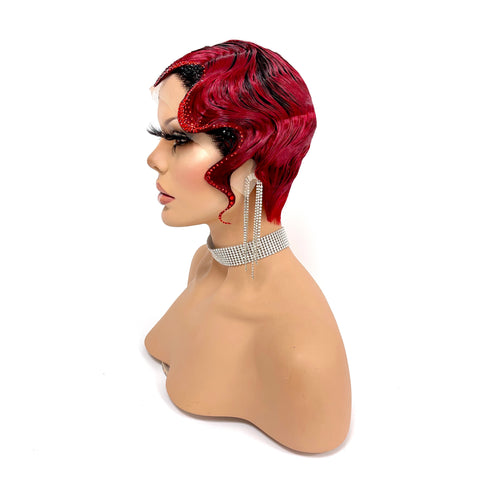 Pixie Waves - Black and red (Stoned)