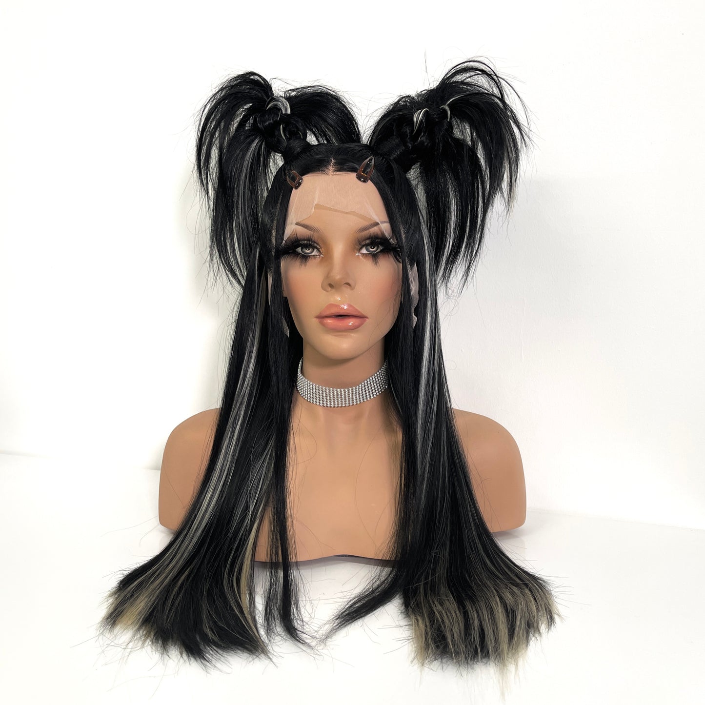 90’s Double Brat - Black & Blond